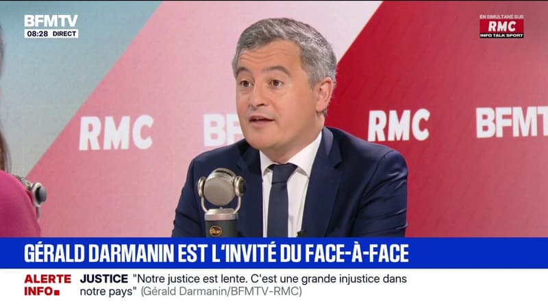 Justice: Gérald Darmanin juge que le système "n'est pas efficace"