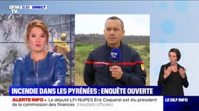 Incendie dans les Pyrénées-Orientales: les pompiers espèrent éteindre le feu dès ce soir, une enquête est ouverte