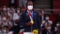 Clarisse Agbégnénou et sa médaille d'or