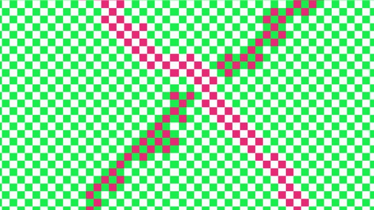 Il n'y a que deux couleurs de carrés dans cette illusion d'optique.