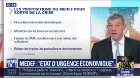 Medef: "état d'urgence économique"