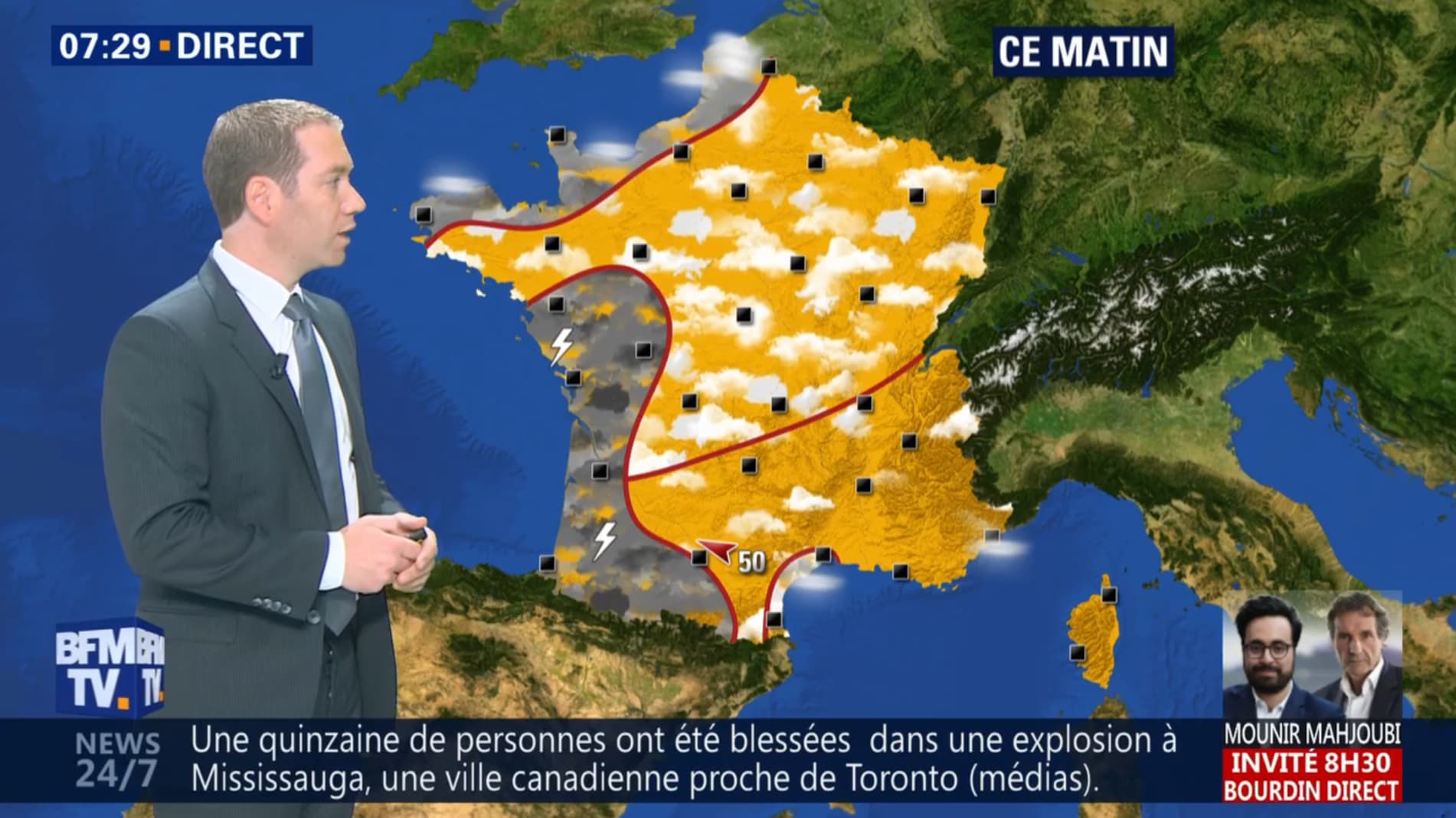 Météo du vendredi 25 mai 2018 Météo du vendredi 25 mai 2018