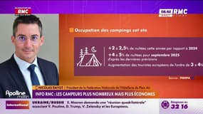 INFO RMC - Camping : "Plus de 2.5%" de fréquentation