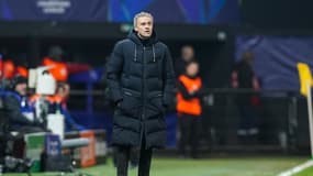 Luis Enrique sur le banc lors de Brest-PSG, le 11 février 2025.