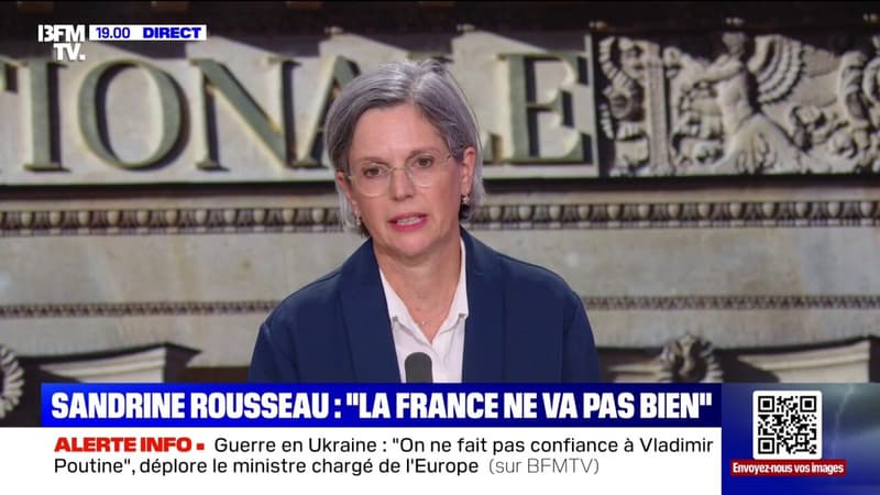 Sandrine Rousseau estime que le bilan politique d'Emmanuel Macron et 