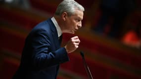Le ministre de l'Economie Bruno Le Maire devant l'Assemblée nationale à Paris le 10 octobre 2022