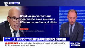 Éric Ciotti quitte le parti Les Républicains, dont il était le président