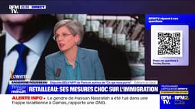 Immigration: "Les centres de rétention administrative sont des endroits où le droit n'est pas respecté", affirme Sandrine Rousseau (les Écologistes)