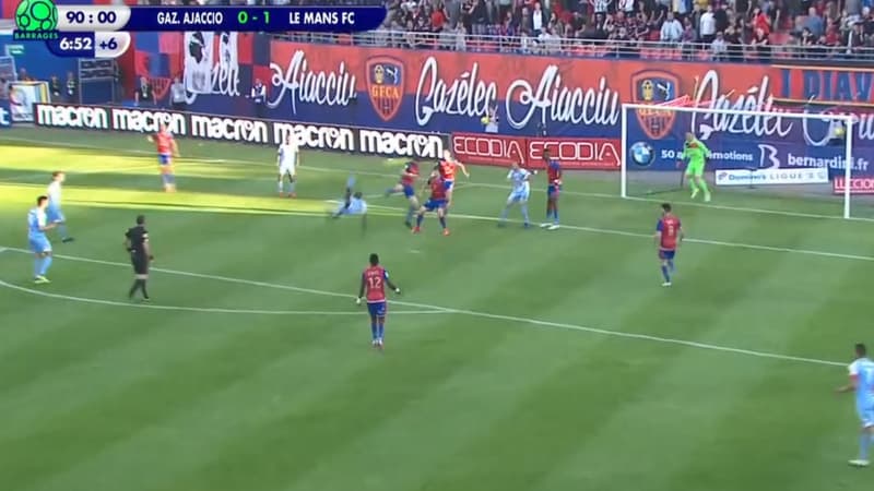 Le Mans retrouve la Ligue 2 sur un but de folie