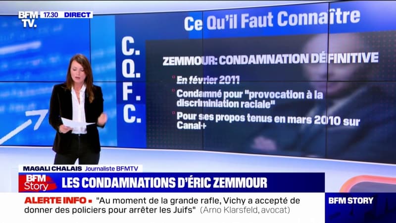 Combien de fois Éric Zemmour a-t-il été condamné par la justice ?