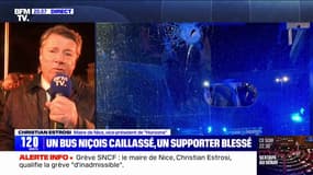 Supporters niçois pris pour cible: "C'est totalement inadmissible", affirme Christian Estrosi (maire Horizons de Nice)