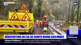 Haut-Rhin: le col de Sainte-Marie-aux-Mines rouvert