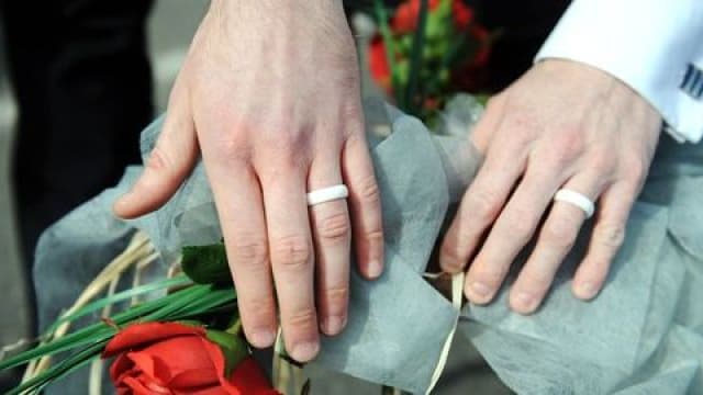 Mariage homosexuel. (illustration)