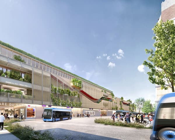 La future gare routière de la gare du Nord La future gare routière de la gare du Nord