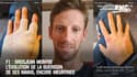 F1 : Grosjean montre l'évolution de la guérison de ses mains, encore meurtries