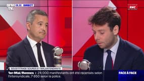 Policier blessé dans la manifestation parisienne: "Sa vie n'est pas en danger", assure Gérald Darmanin 