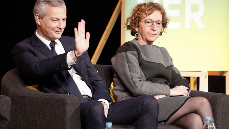 De gauche à droite, le ministre de l'Économie Bruno Le Maire et la ministre du Travail Muriel Pénicaud.
