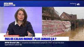 Pas-de-Calais: selon Marine Tondelier, l'état doit permettre l'expropriation pour les habitants inondés "pas pour les chasser mais pour qu'ils puissent partir s'ils le souhaitent"