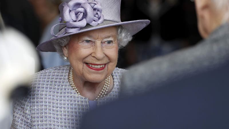 La reine Elizabeth II le 11 avril 2017 à Londres