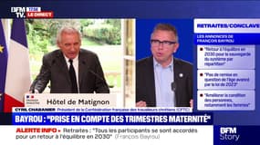 Conclave sur les retraites: "Sur la pénibilité, on est assez loin" d'un accord, rappelle Cyril Chabanier (CFTC)