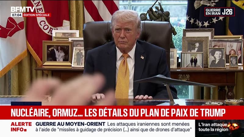 Guerre au Moyen-Orient: fin du programme nucléaire militaire, Ormuz, Hezbollah... Donald Trump propose un plan de paix en 15 points à Téhéran