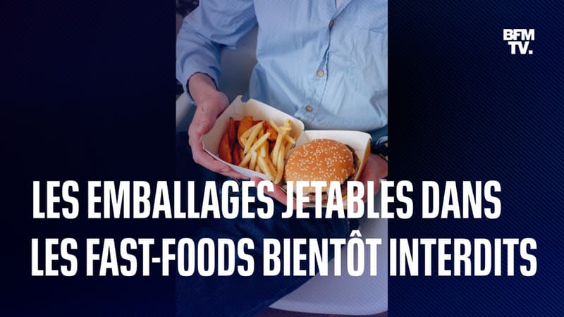 En janvier les emballages jetables seront interdits dans les fast-foods (qui ne sont pas tout à fait prêts)