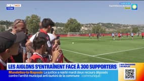 OGC Nice: les Aiglons se sont entraînés face à 300 supporters