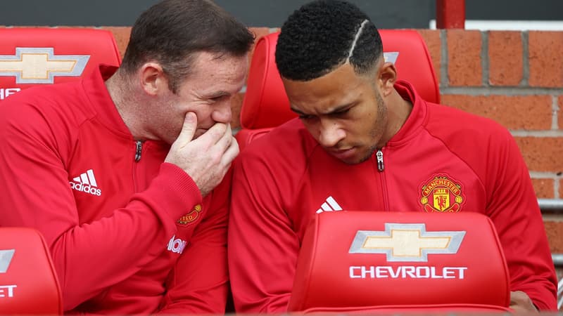 Wayne Rooney et Memphis Depay (Man Utd)