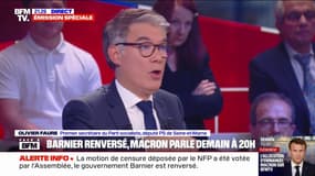 "Je ne crois pas que ce soit très utile": Olivier Faure n'appelle pas à la démission d'Emmanuel Macron