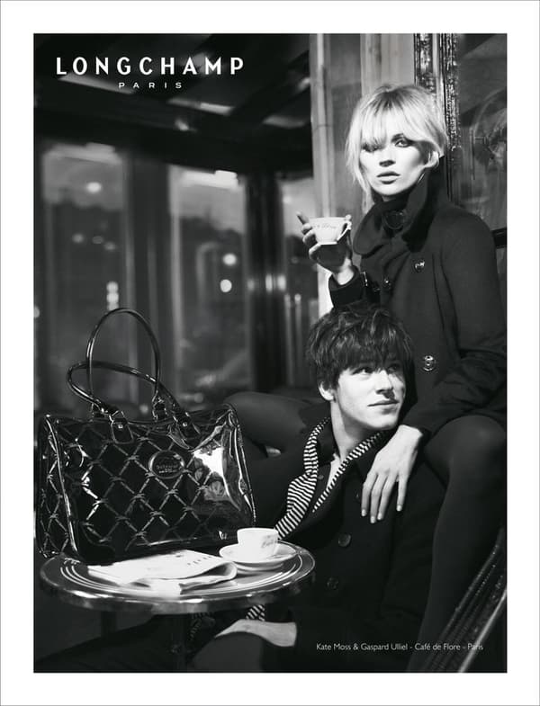 Kate Moss et Gaspard Ulliel pour Longchamp