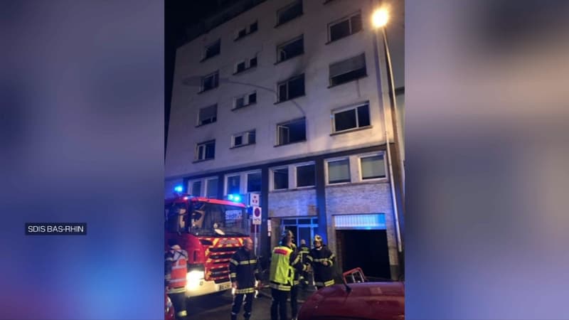 L'incendie est survenu dans le quartier de la gare à Strasbourg, dans la nuit du 27 février 2020.