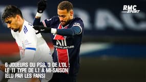 Six joueurs du PSG, trois de l'OL : l'équipe type de L1 à la mi-saison (élue par les fans)