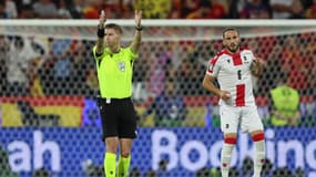 François Letexier lors du 8e de finale de l'Euro entre l'Espagne et la Géorgie (4-1), le 30 juin 2024