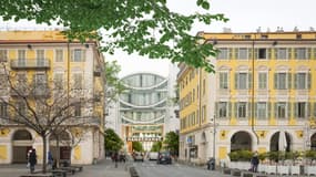 Vu du Mamac depuis la place Garibaldi après les travaux envisagés.