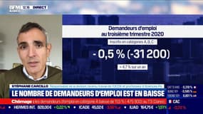 Baisse du chômage: Stéphane Carvillo (OCDE) "L'économie française a connu un rebond cet été, donc pas mal de gens ont retravaillé"