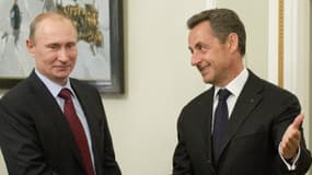 Vladimir Poutine et Nicolas Sarkozy le 14 novembre à Moscou