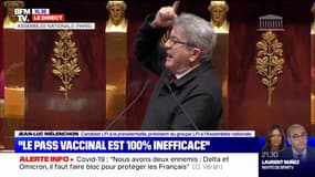 Jean-Luc Mélenchon s'exprime contre le pass vaccinal: "La liberté est la meilleure des protections"