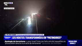 "On est resté trois heures à l'arrêt": le récit de Céline Rabiet, bloquée sur l'A38 à cause du verglas