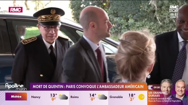 Mort de Quentin : Paris convoque l'ambassadeur américain