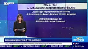 BFM Business avec vous : Comment activer la clause de priorité à la réembauche et comment garder son ancienneté ? - 12/09