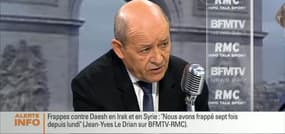 Jean-Yves Le Drian face à Jean-Jacques Bourdin en direct