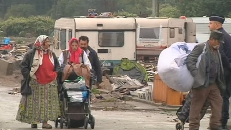 Un camp Rom démantelé en 2013 à Lille-Sud.