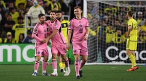 Lionel Messi et Luis Suarez lors de Nasville-Miami (2-2, Ligue des champions Concacaf), le 7 mars 2024