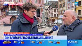 Attentat à Mulhouse: cérémonie de recueillement, cellule d'écoute, la ville répond au choc