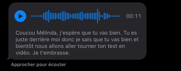 iOS 17 propose la transcription des messages vocaux reçus dans l'application Messages