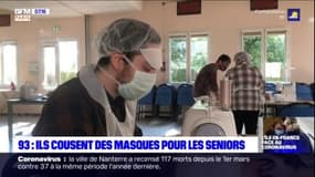 Coronavirus: à Gournay-sur-Marne, en Seine-Saint-Denis, une association de couture confectionne des masques pour les distribuer gratuitement aux seniors