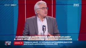 2 générations sacrifiées pour protéger les plus âgés ? Sur RMC, le philosophe André Comte-Sponville dénonce les discours anxiogènes