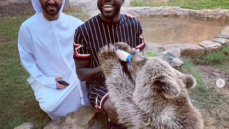 Umtiti et l'ours
