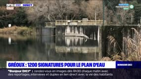Gréoux-les-Bains: une pétition lancée pour sauver le plan d'eau 