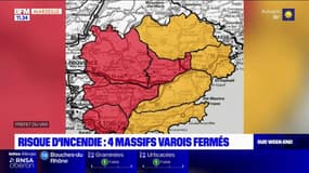 Var: quatre massifs interdits d'accès